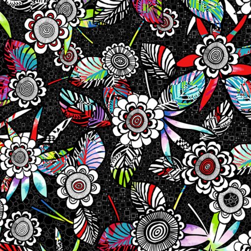 Black anything Goes Quilt Fabric