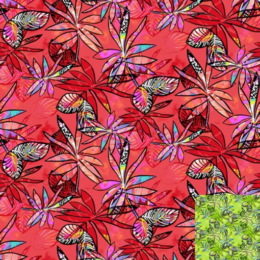 Red anything Goes Quilt Fabric