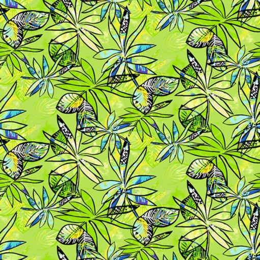 Lime anything Goes Quilt Fabric