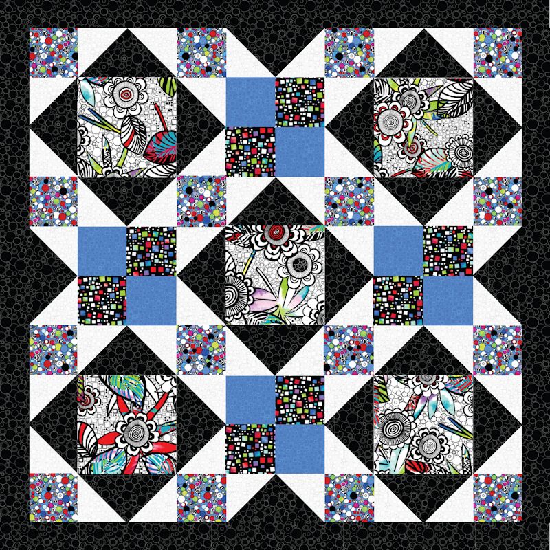 Fabric, | Gallery | Grizzly Patterns Afternoon Delight Gulch Quilt Download) (Optional & Kits