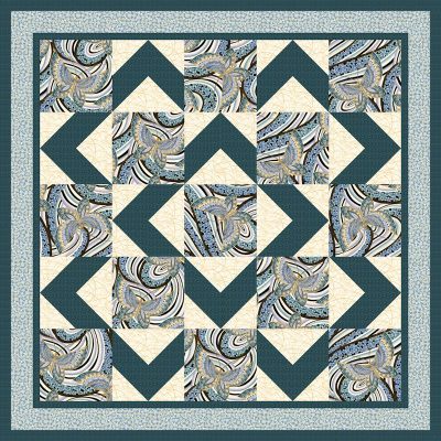 Walk About Blue Quilt Patterns and Quilt Kits