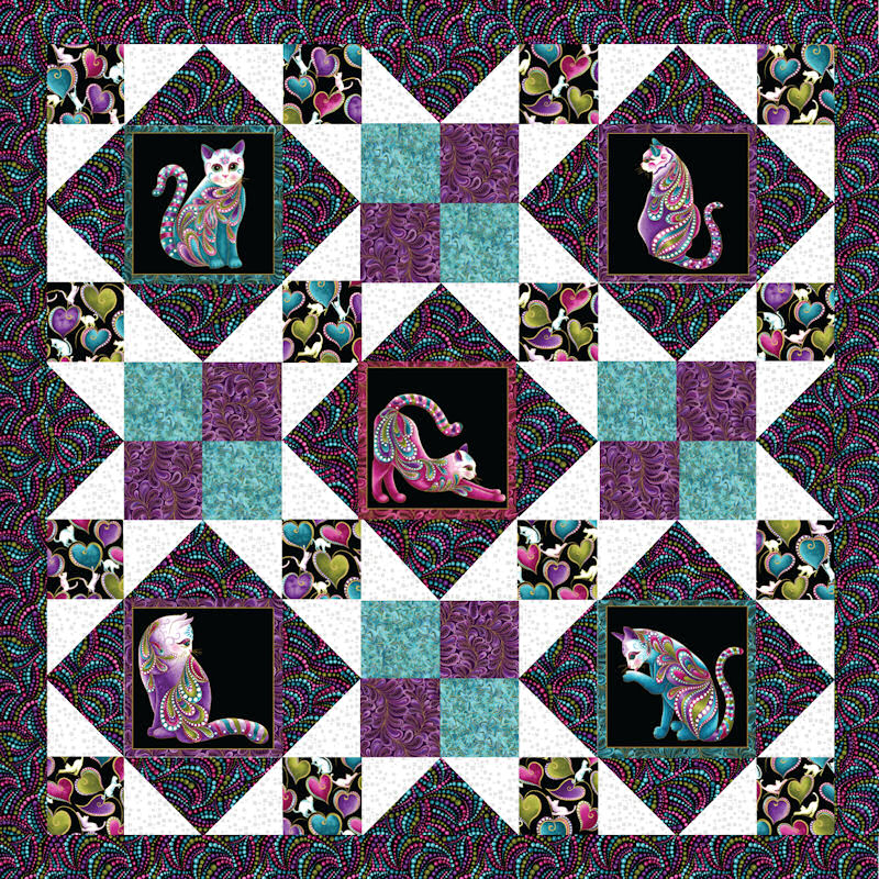 Patterns Gulch Quilt Fabric, (Optional Gallery Kits Grizzly Afternoon & Delight Download) | |
