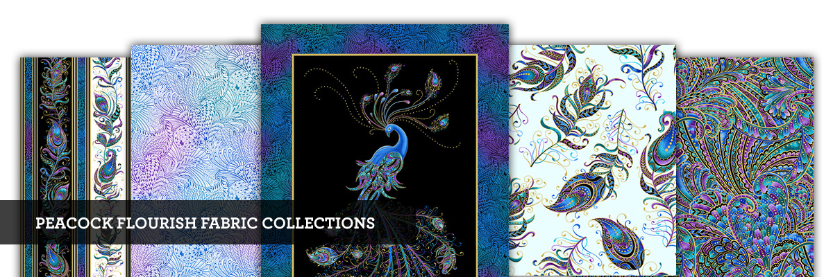 Peacock Flourish Fabric Collections