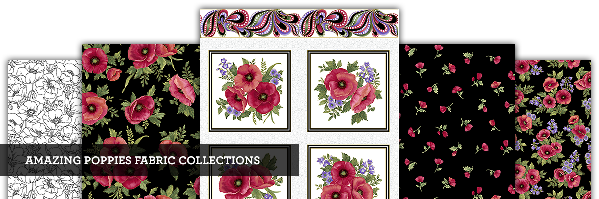 Amazing Poppies Fabric Collections